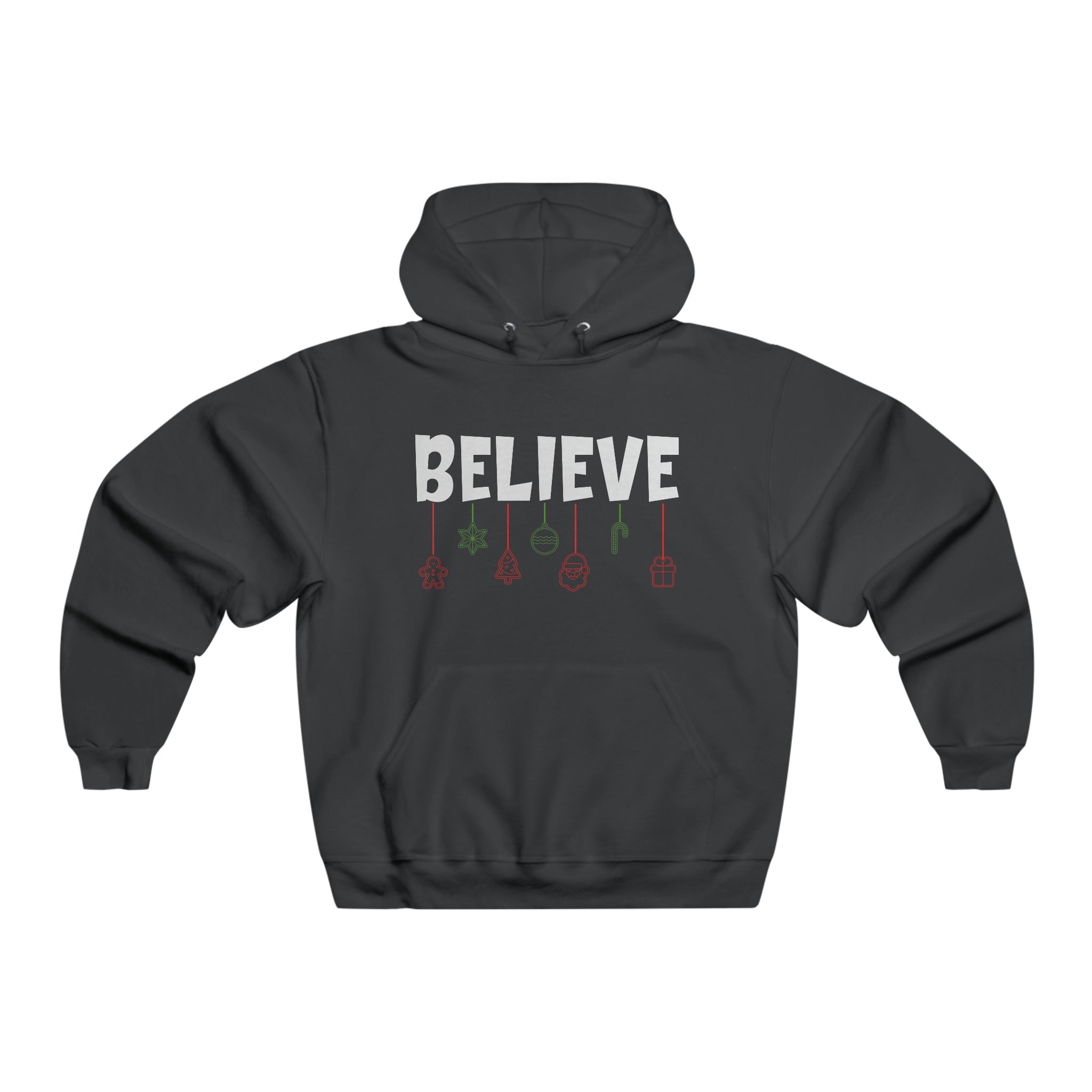 Believe Christmas Men's Hooded Sweatshirt