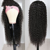 Full Mechanism Hair Band Wig Headgear Real Hair