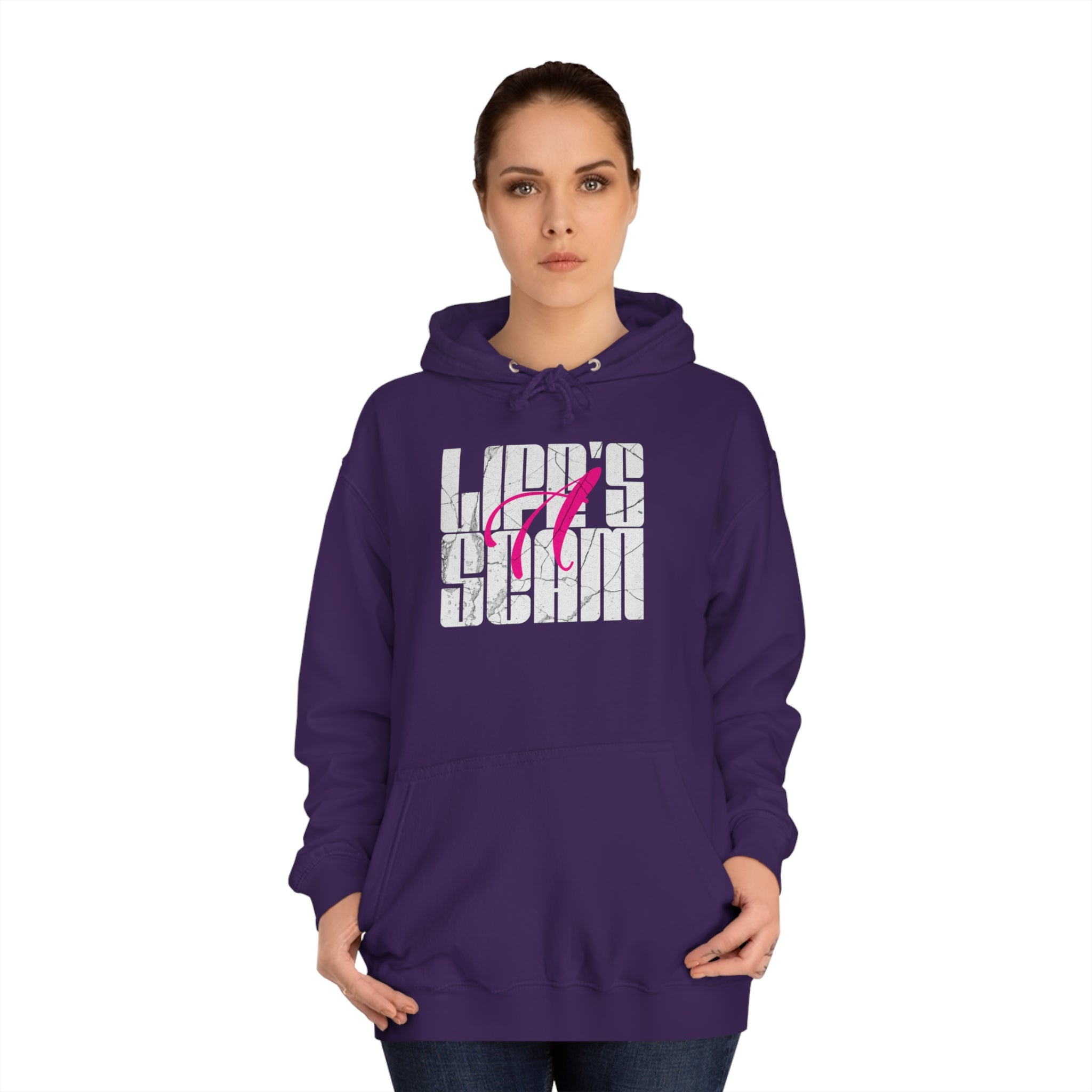 Life's A Scam Unisex College Hoodie