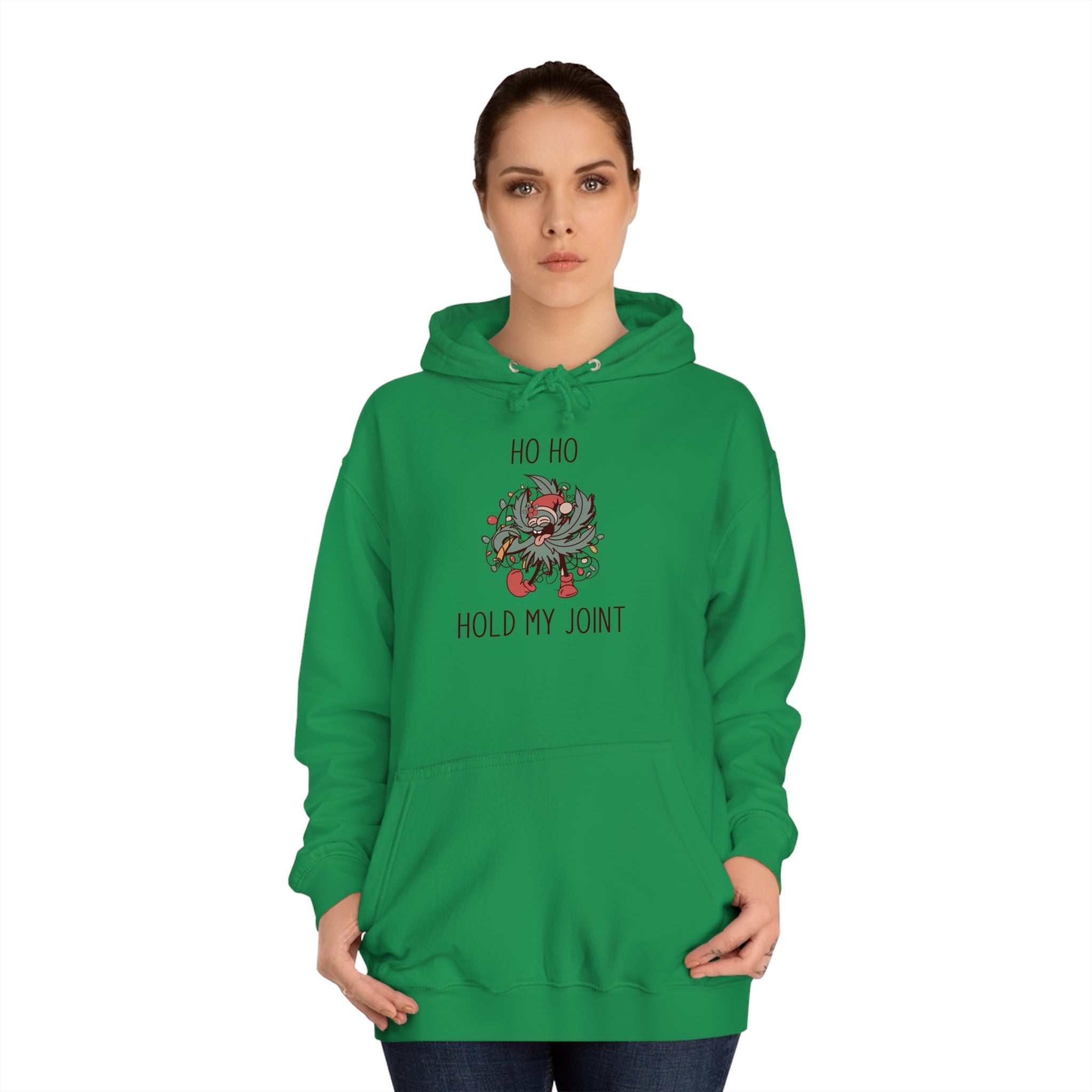 Hold My Joint Holiday Unisex College Hoodie