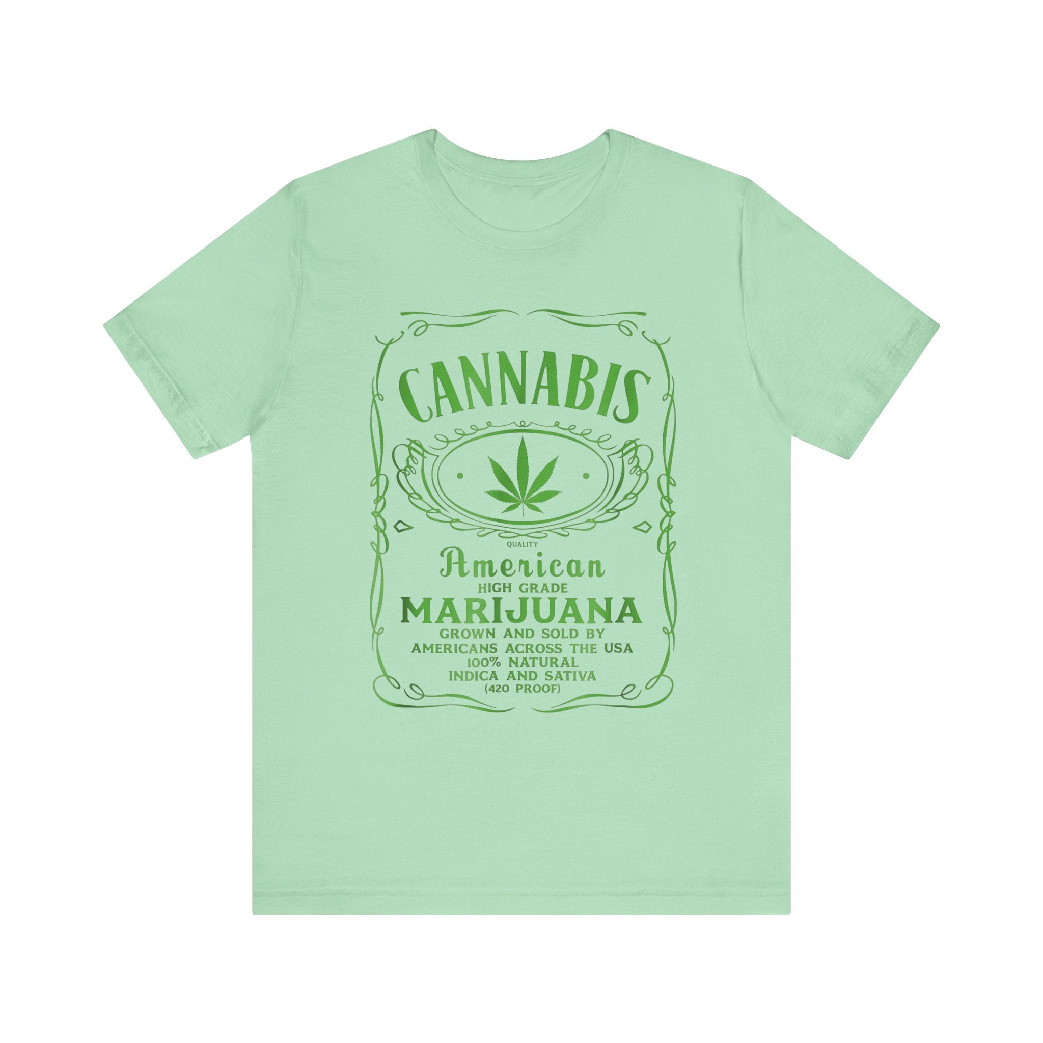 Cannabis American High Grade Marijuana Unisex Tee