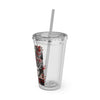 Sunsplash Horror-Themed Tumbler with Straw - 16oz Travel Cup for Spooky Season