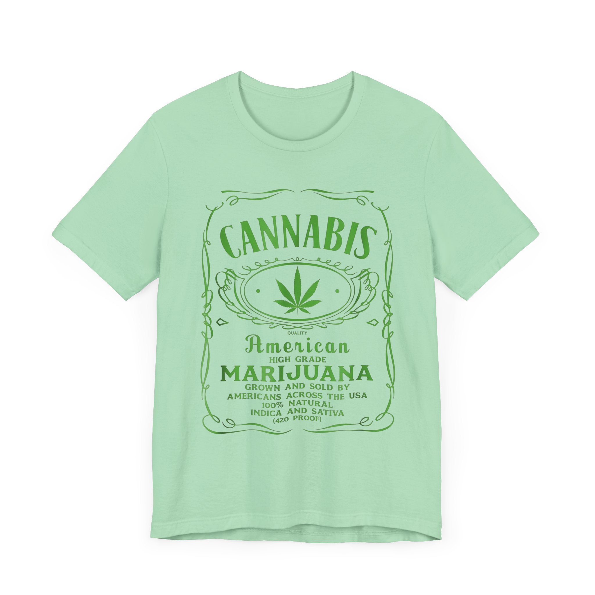 Cannabis American High Grade Marijuana Unisex Tee