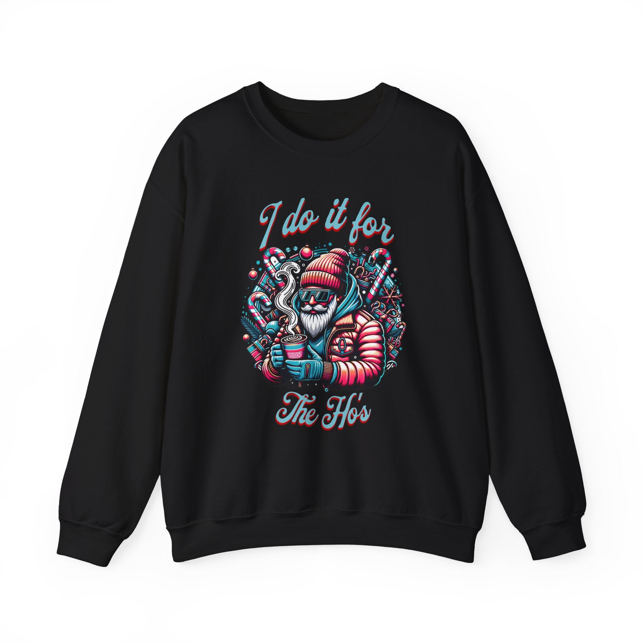 I Do It For The Ho's Unisex Heavy Blend Crewneck Sweatshirt - Cozy Graphic Sweatshirt