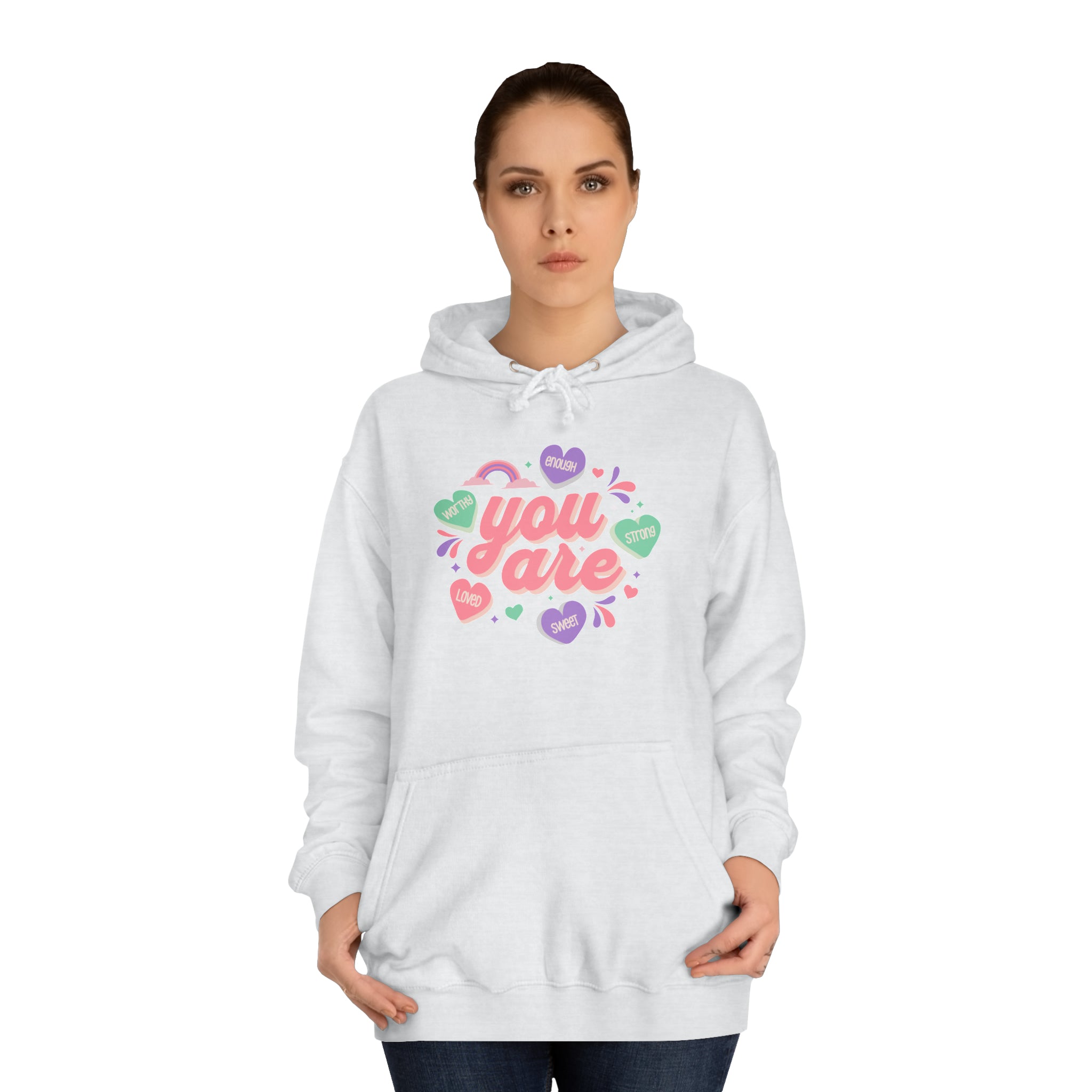 You Are Loved Unisex College Hoodie