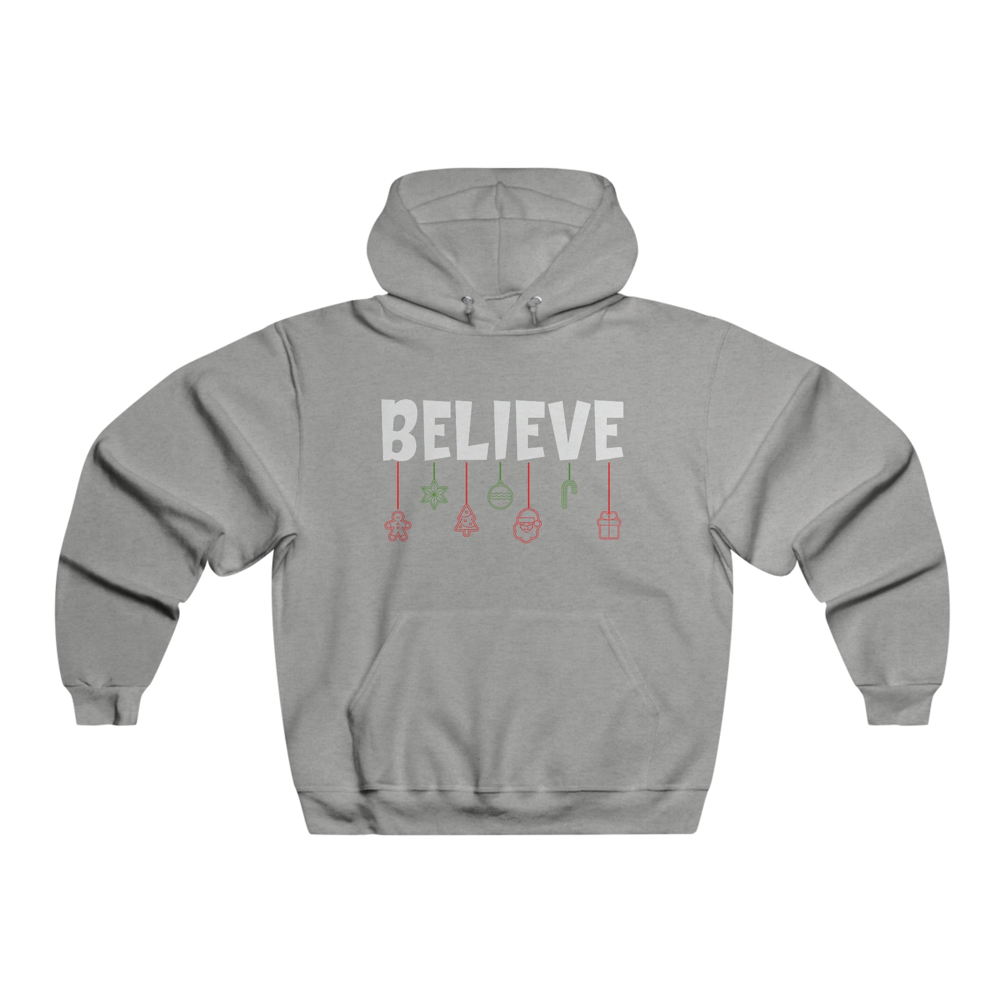 Believe Christmas Men's Hooded Sweatshirt