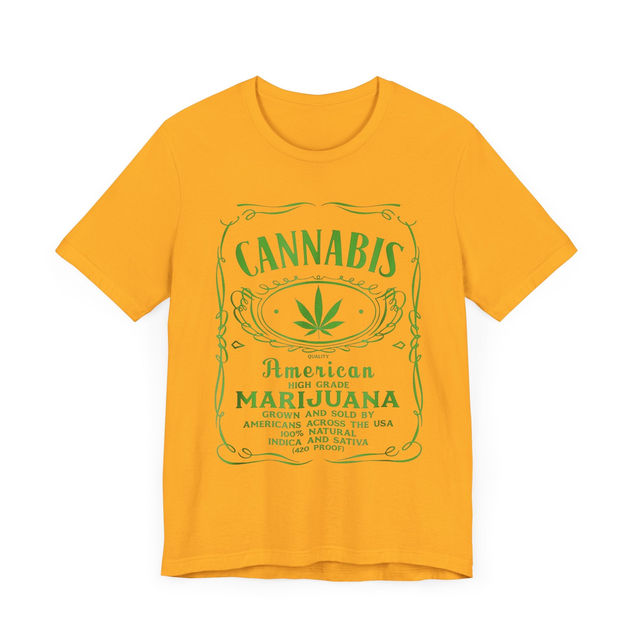 Cannabis American High Grade Marijuana Unisex Tee