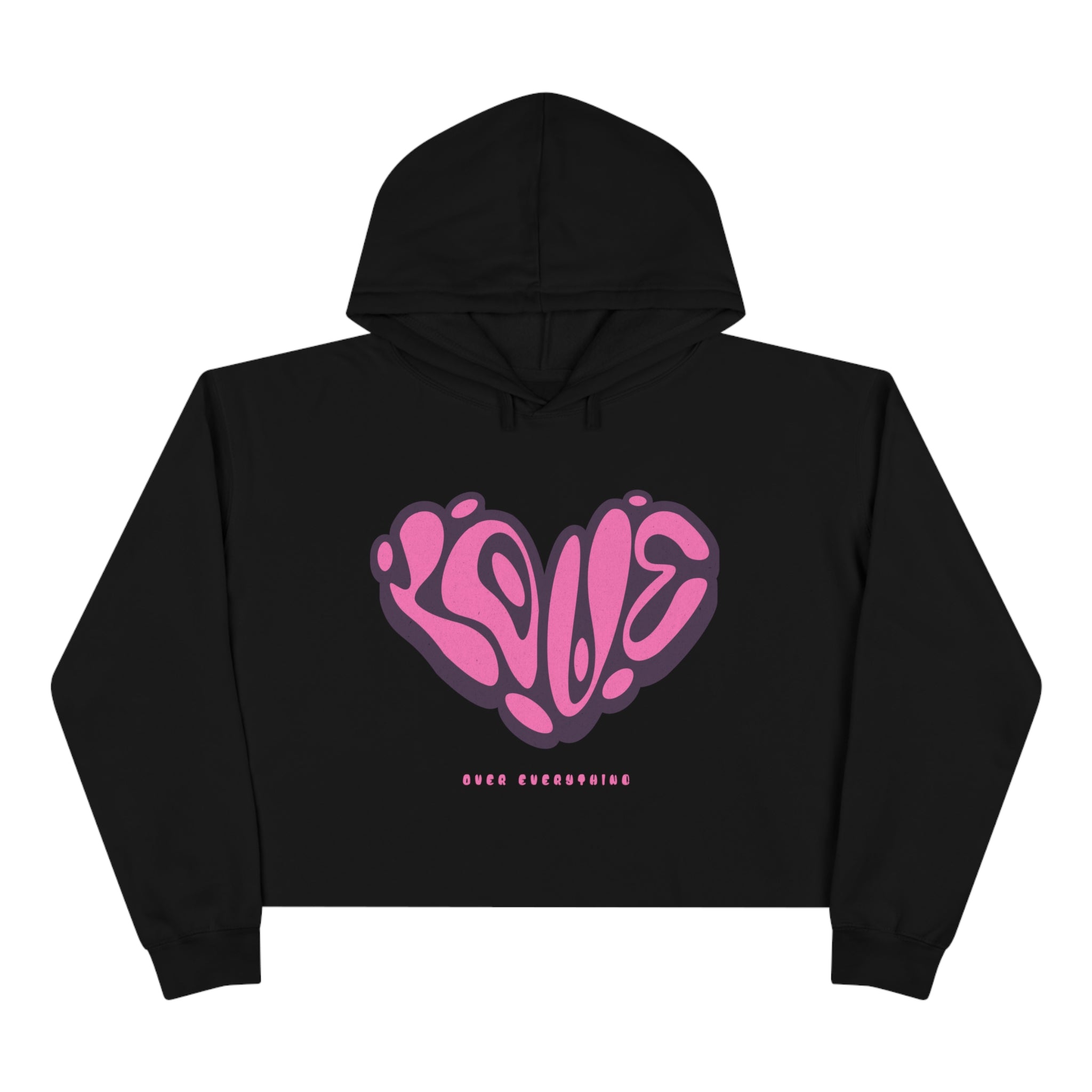 Love Over Everything Crop Hoodie