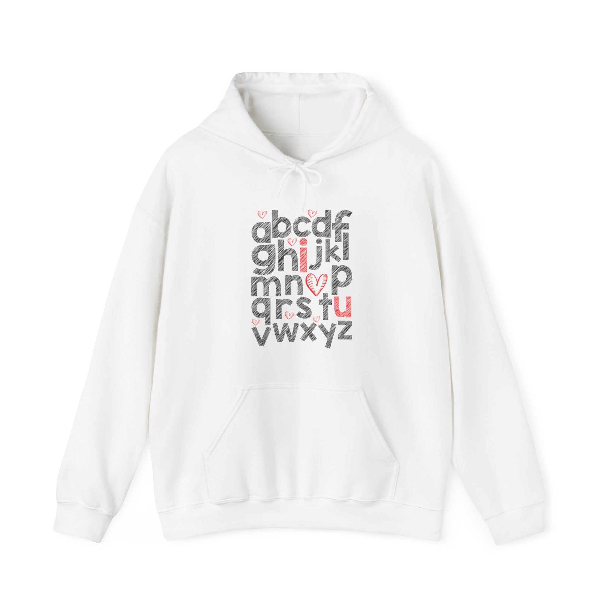 I Love You Hooded Sweatshirt