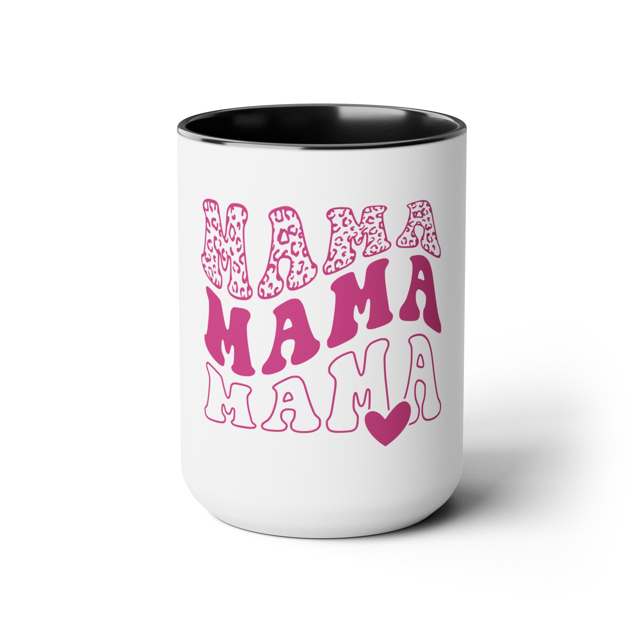 Mama Two-Tone Coffee Mugs, 15oz