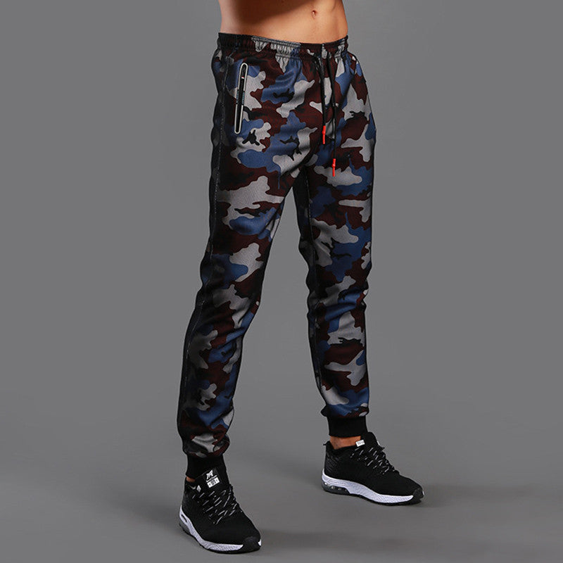 Dry Fitness Pants With Tied Feet Running Sweatpants