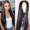 Black Front Lace Mid-Length Straight Hair