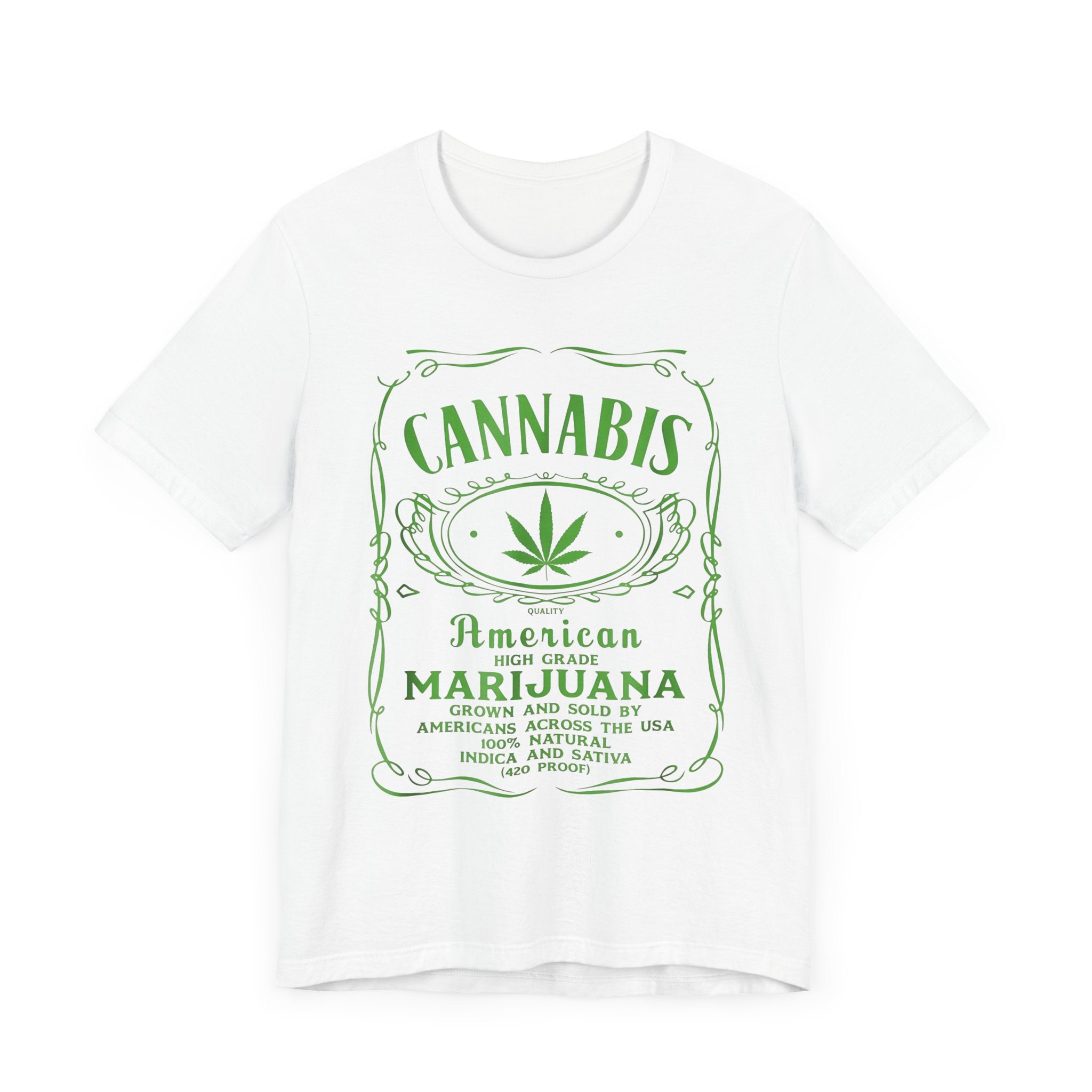 Cannabis American High Grade Marijuana Unisex Tee