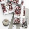 Merry Christmas Skull Gift Wrap Papers