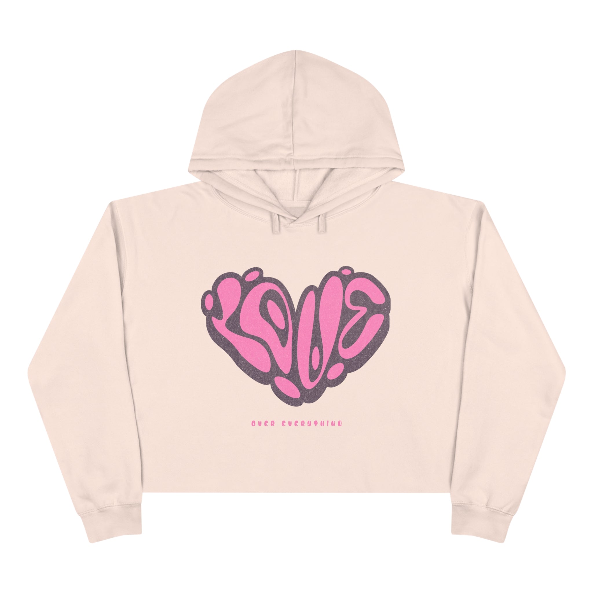 Love Over Everything Crop Hoodie