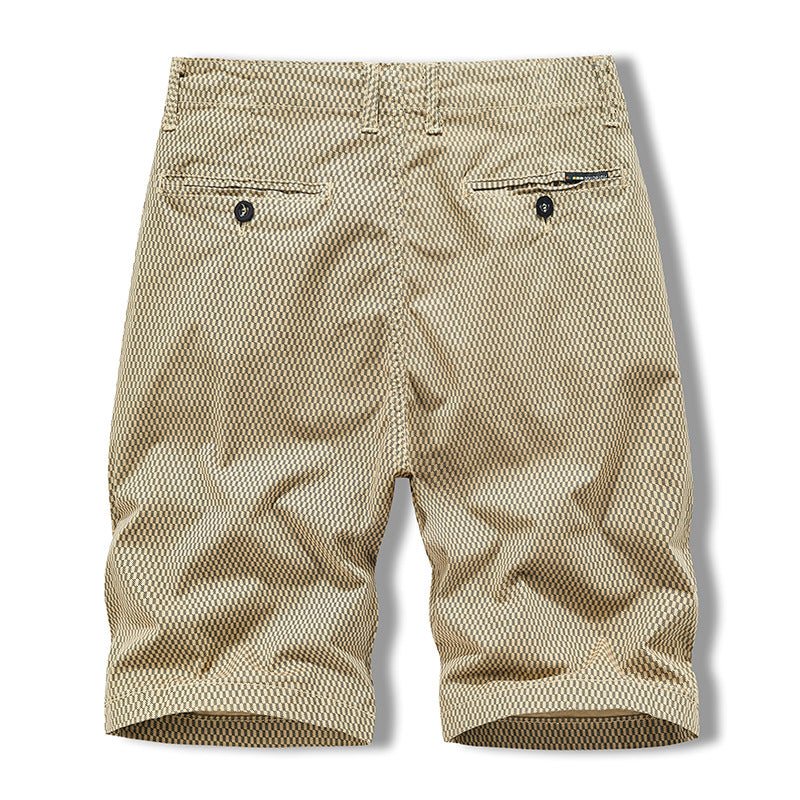 Men's Fifth Pants Washed Cargo Pants