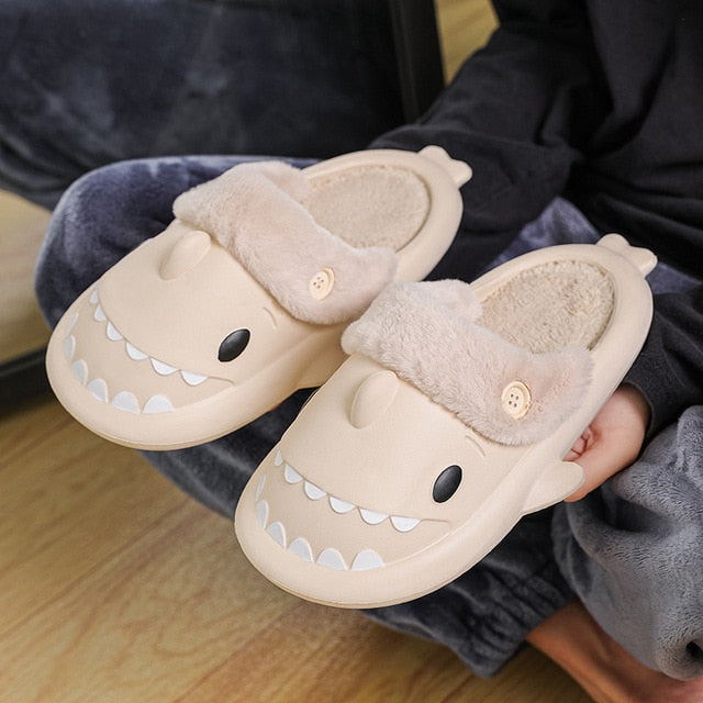 Regal Shark Furry Slides