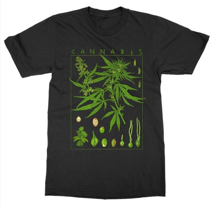 Cannabis Trendy digital print T-shirt