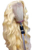 Long Curly Hair Light Blonde Big Waves Lace Wig