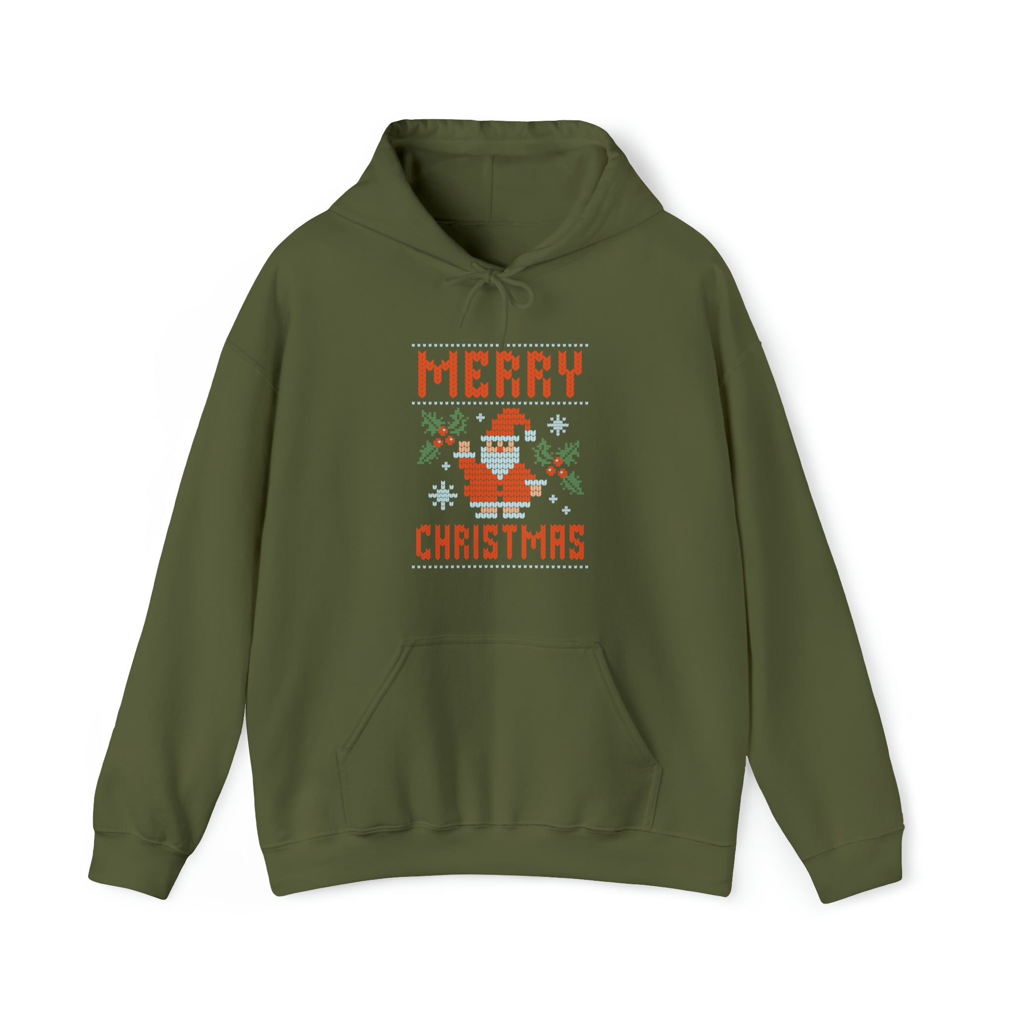 Merry Christmas Ugly Vintage Hooded Sweatshirt