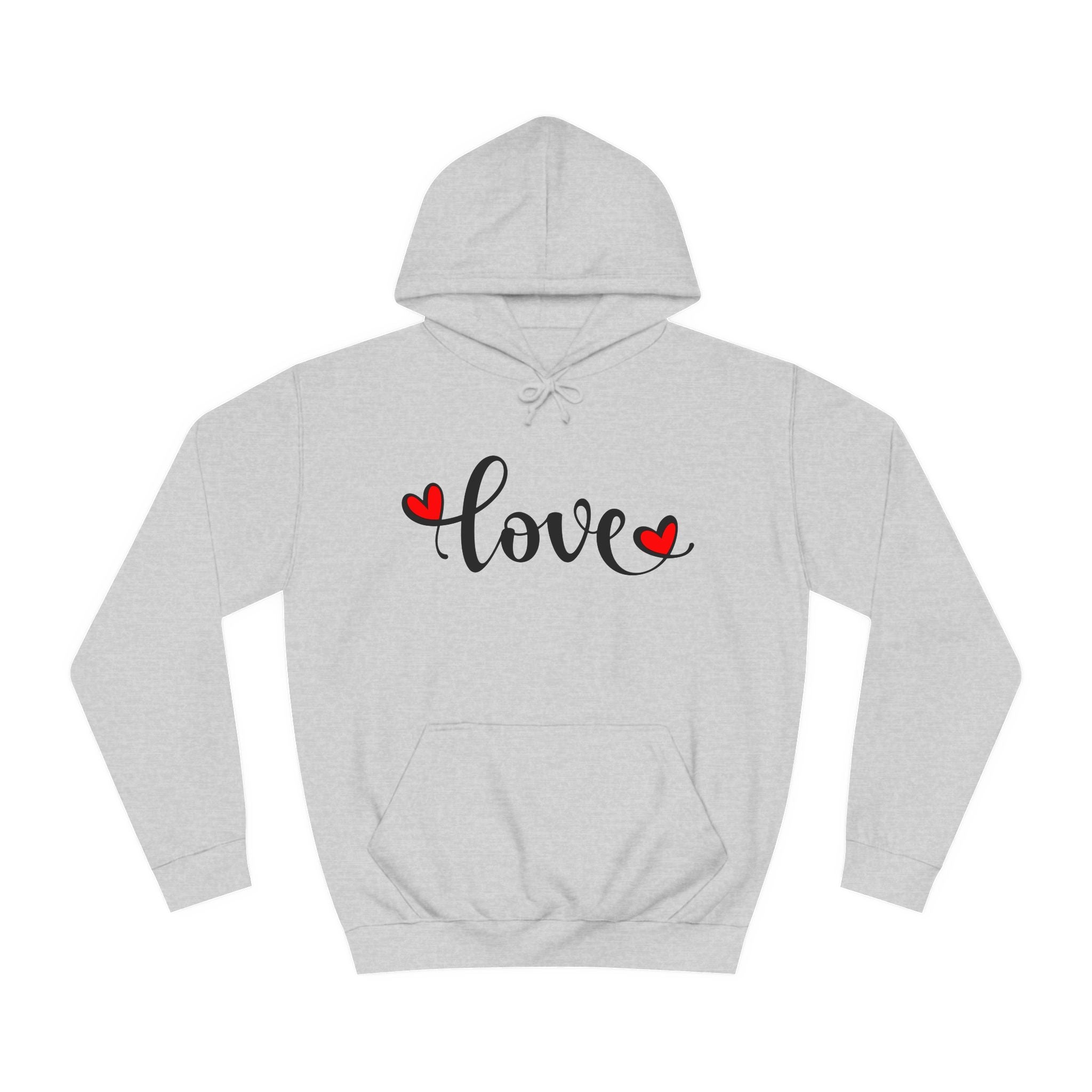 Love Graphic Unisex College Hoodie - Perfect for Valentine's Day & Casual Wear