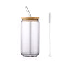 Glass Cup With Lid and Straw 500ml