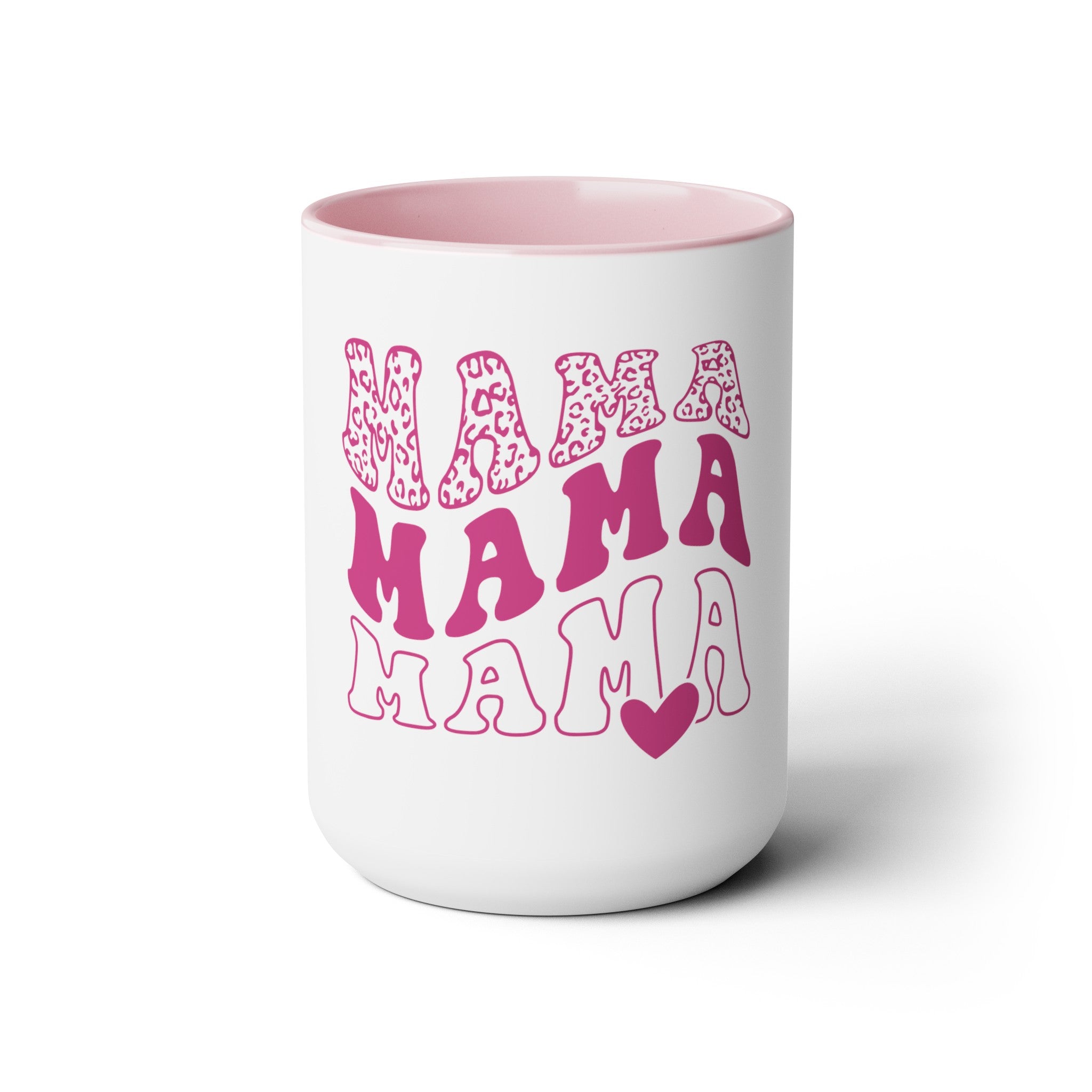 Mama Two-Tone Coffee Mugs, 15oz