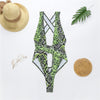 Explosive snake print one-piece swimsuit