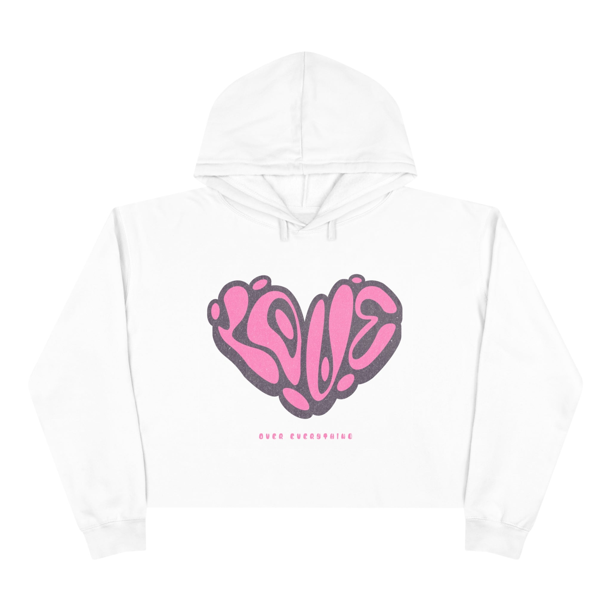 Love Over Everything Crop Hoodie