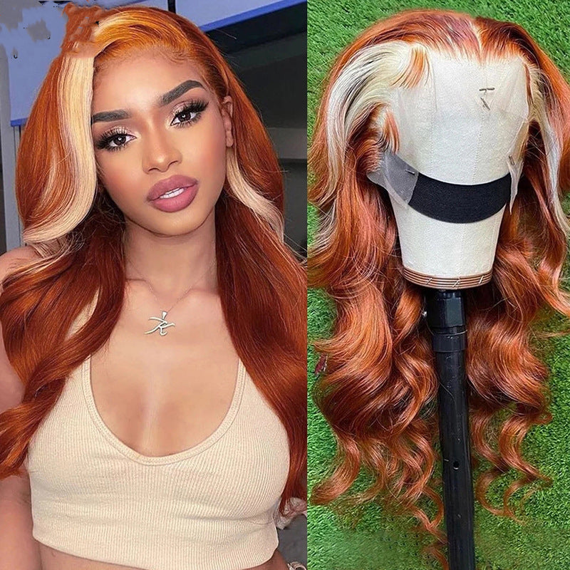 Ginger Body Wave Lace Front Wig 613 Blonde Colored