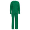 Solid Color Knit Shirt Straight Leg Pants Fashion Suit