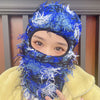 Regal Balaclava Knitted Camouflage Headgear Personality Fashion Wool Hat