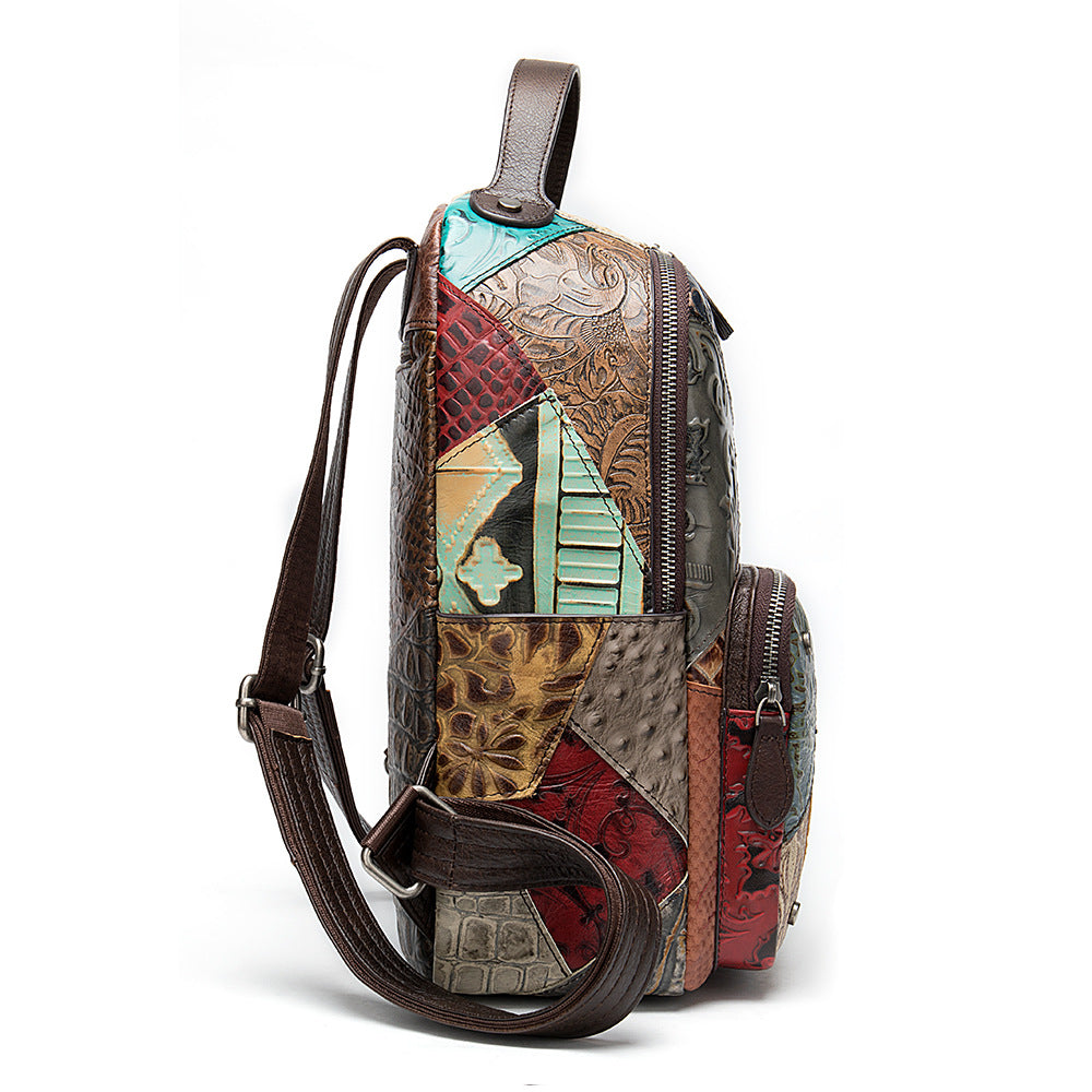 Trend stitching ladies backpack