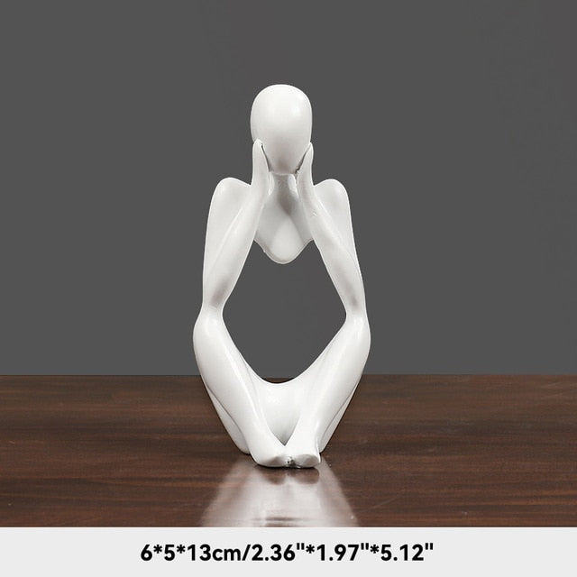 The Thinker Abstract Figurine