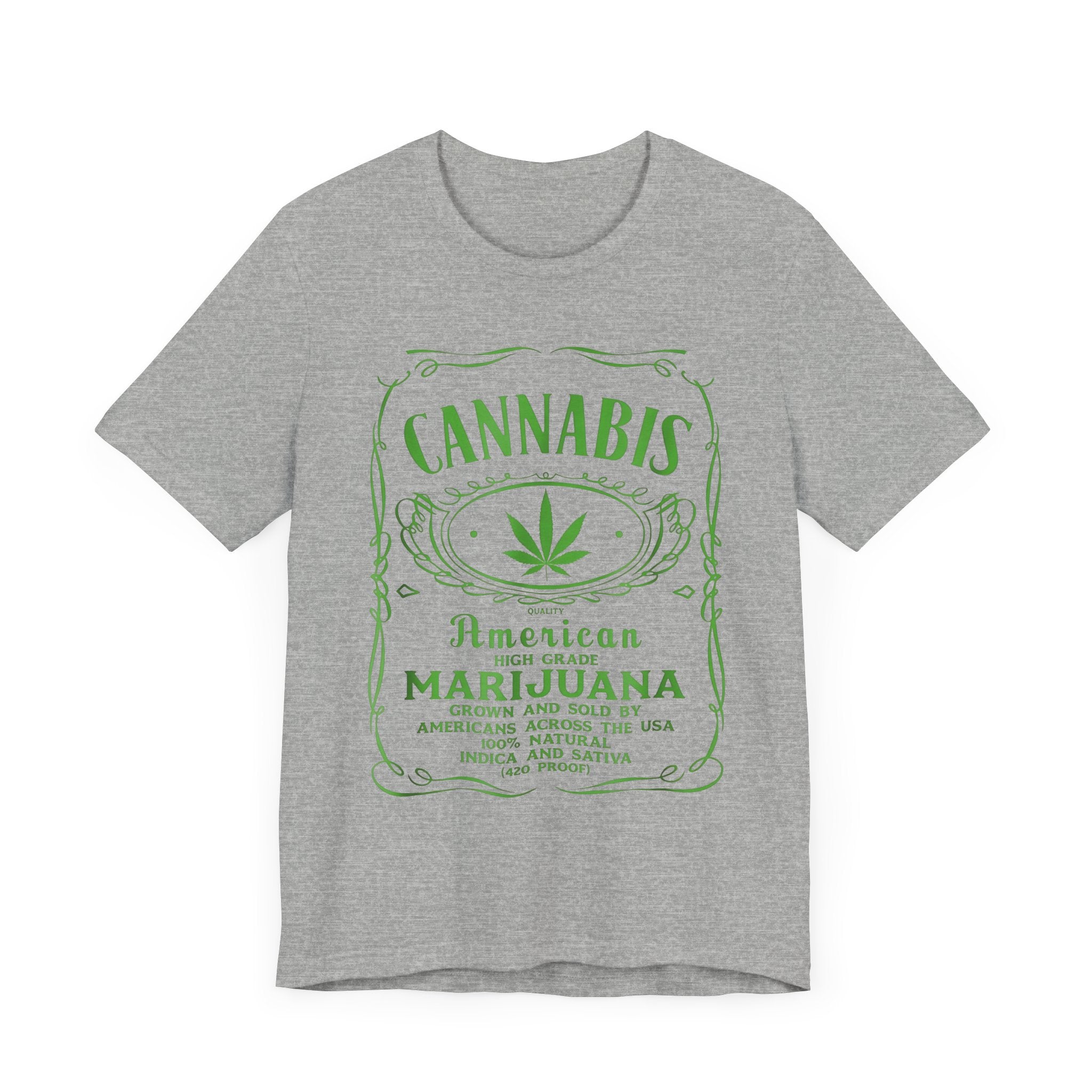 Cannabis American High Grade Marijuana Unisex Tee