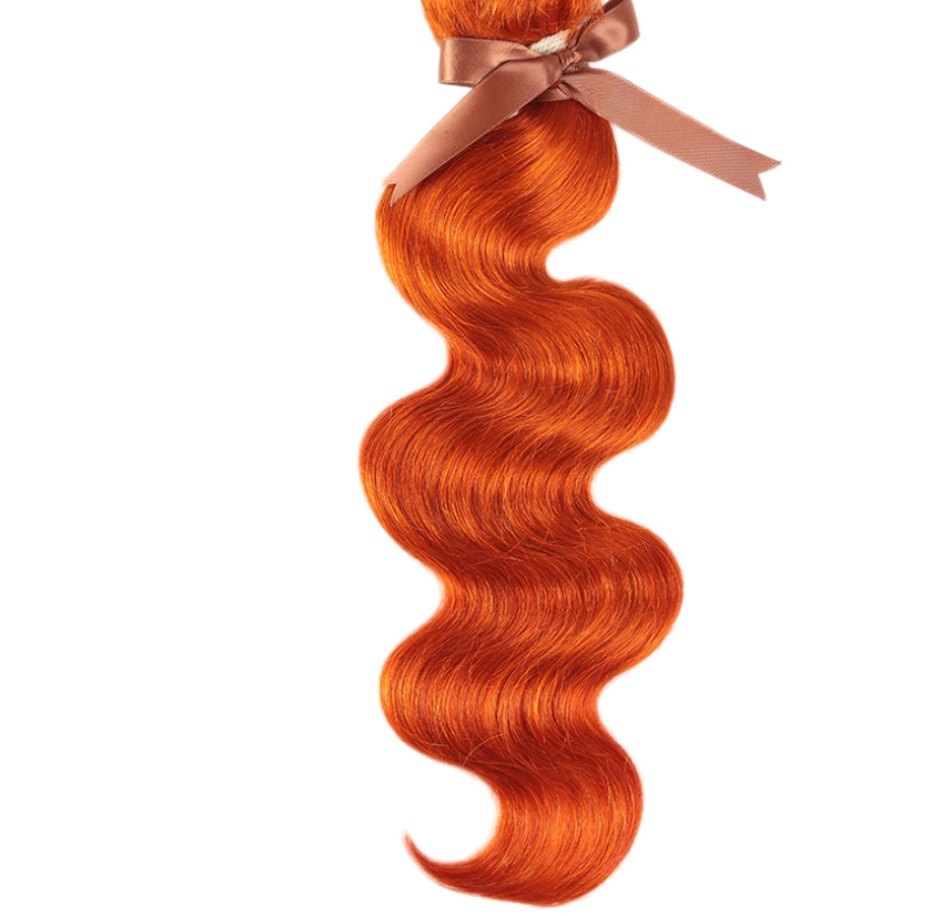 Real Hair Curtain Block Orange