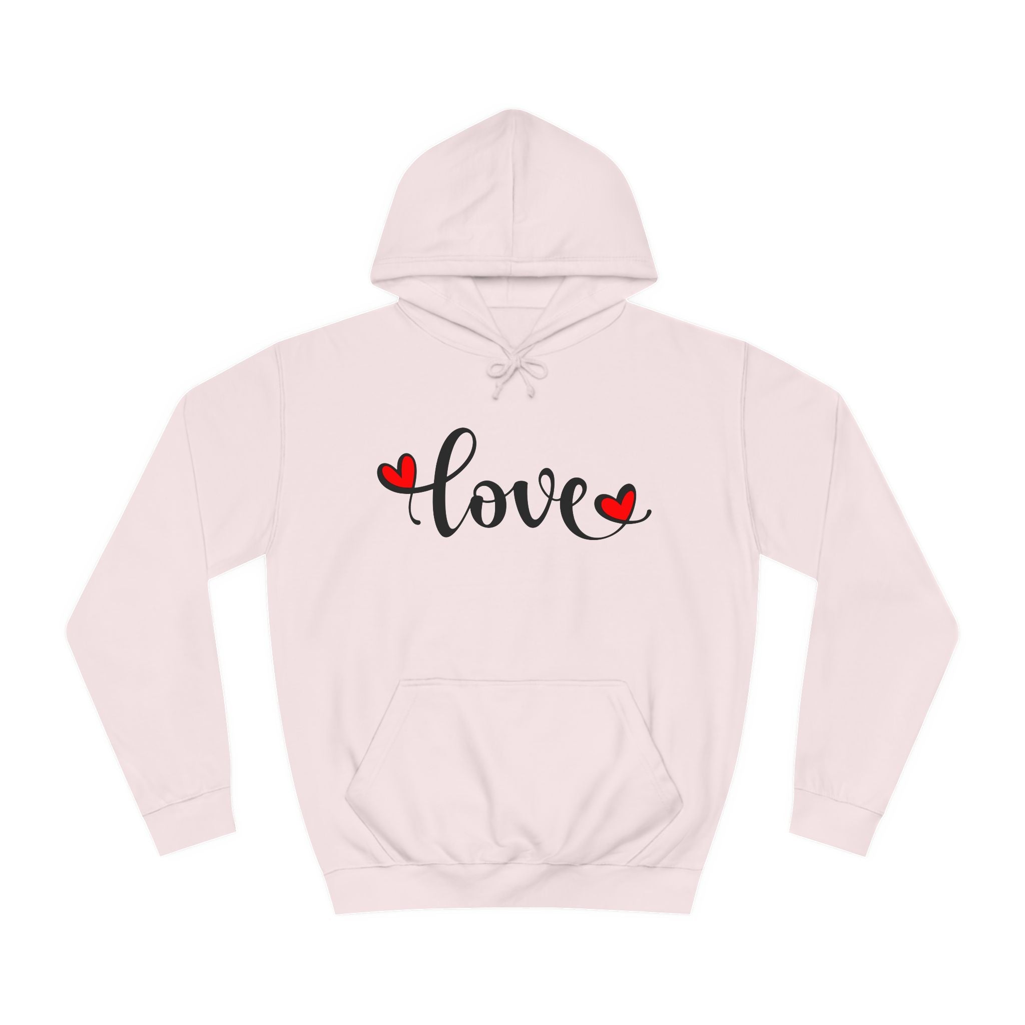 Love Graphic Unisex College Hoodie - Perfect for Valentine's Day & Casual Wear