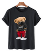 Bear Print Men's Cotton T Shirt