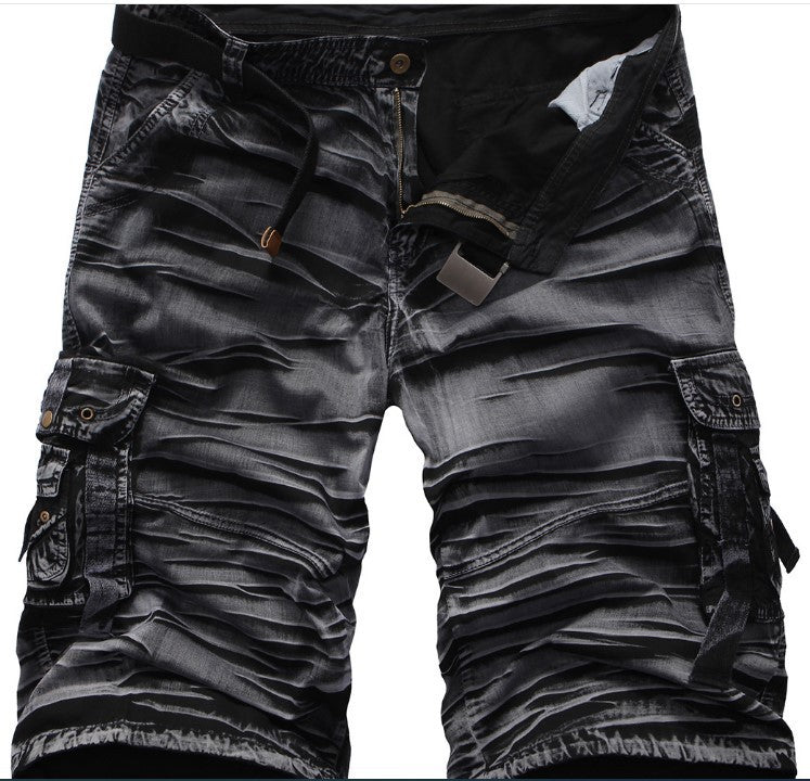 Summer Men's Loose Large Size Camouflage Cargo Pants Leisure Cargo Shorts