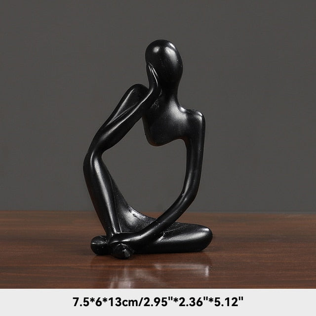 The Thinker Abstract Figurine