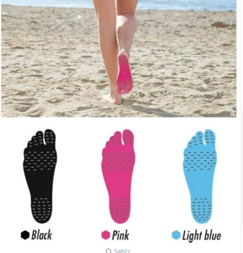 Beach Shoe Invisible Sticker Adhesive Beach Insoles Beach Pads SolesElastic Flexible Pool Barefoot Anti-slip Pads Men Women