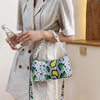 Snake print shoulder bag