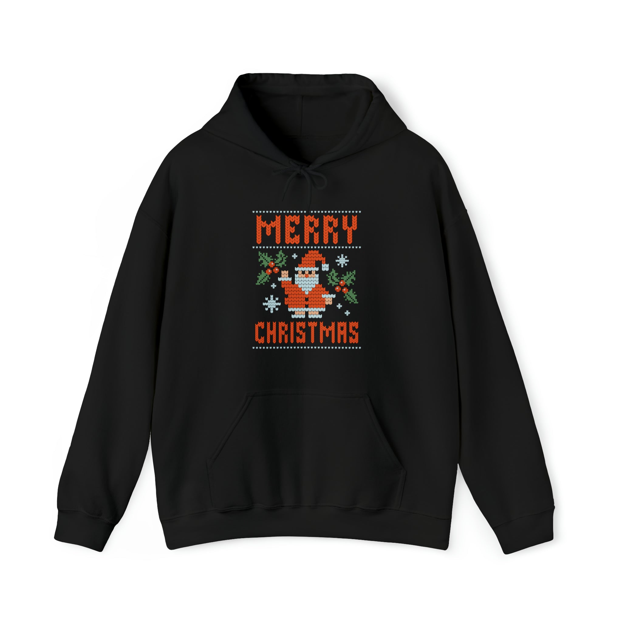 Merry Christmas Ugly Vintage Hooded Sweatshirt