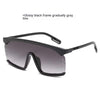 Men's And Women's Fashion Vintage With Large Rims One-piece Sunglasses