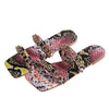 Royal Snake Print Sandals And Slippers