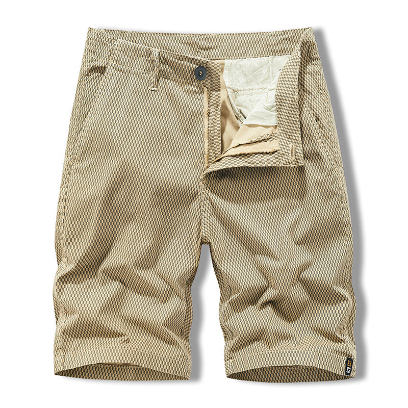 Men's Fifth Pants Washed Cargo Pants