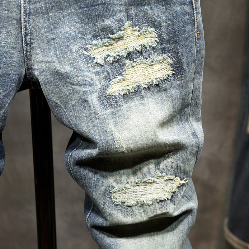 Ripped Jeans For Young Men Korean Style