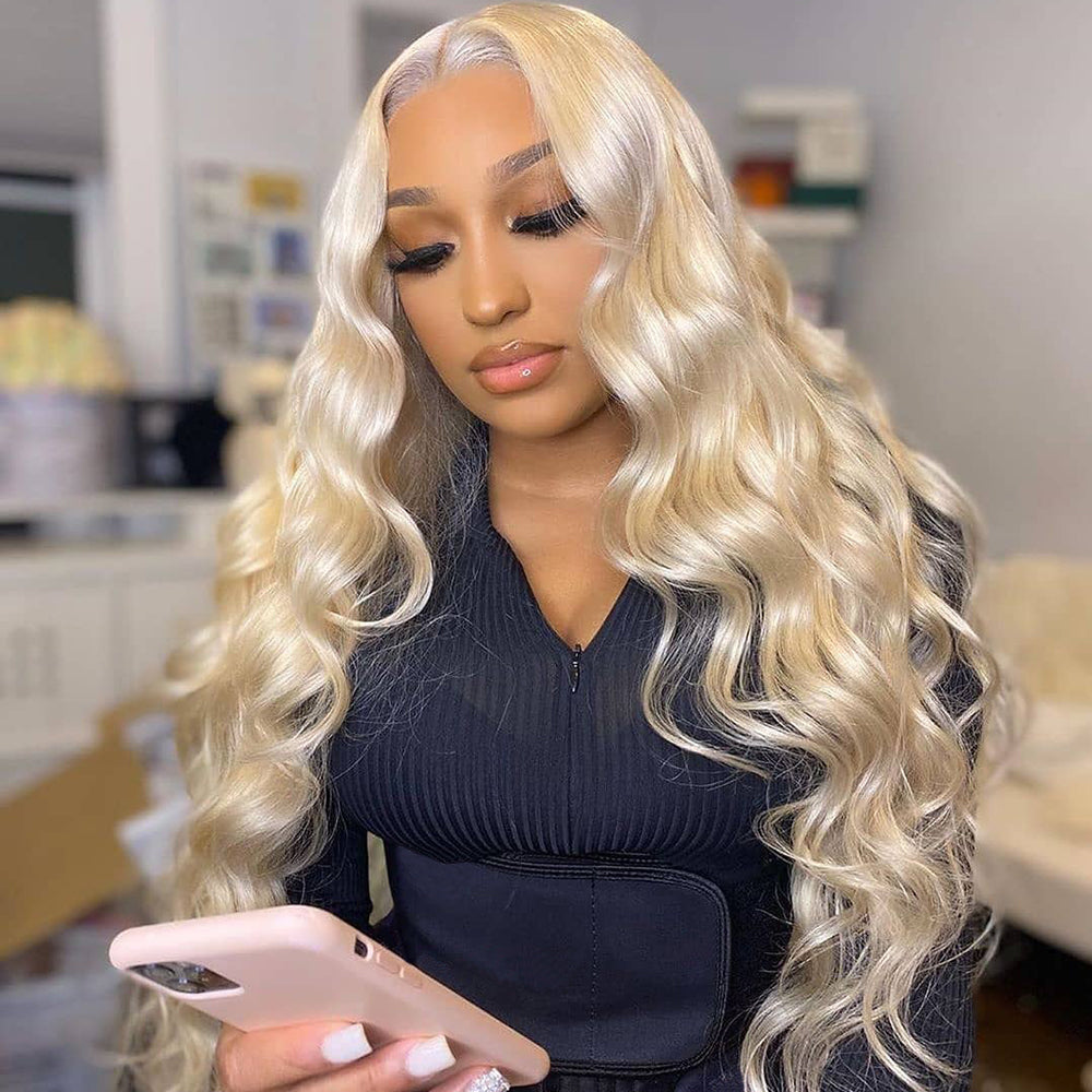 Highlight Wig Human Hair Ombre Lace Front