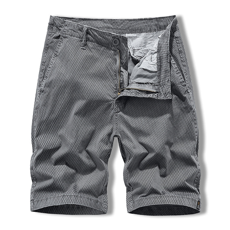 Men's Fifth Pants Washed Cargo Pants