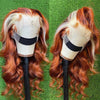 Ginger Body Wave Lace Front Wig 613 Blonde Colored